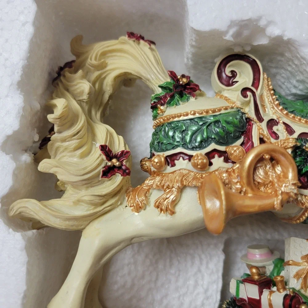 San Francisco Music Box Co Christmas Rhapsody Rocking Horse Figurine Toyland 8in